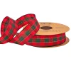 Karácsonyi skótkockás szalag 25mm x 10m