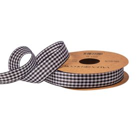 Kockás szalag 20mm x 10m - Fehér/Fekete