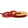 Plaid ribbon 10mm x 10m - Red/Black