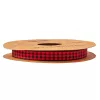 Plaid ribbon 10mm x 10m - Red/Black