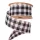 Plaid ribbon with wired edge 45mm x 10m – White/Black