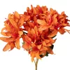 Selyemvirág csokor, 5 ágú, 29cm magas - Narancssárga