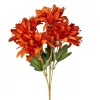 Selyemvirág csokor, 5 ágú, 29cm magas - Narancssárga