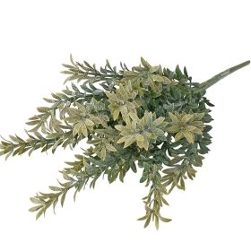 Dekor bokor, 7 ágú, 40cm magas - Sötétzöld