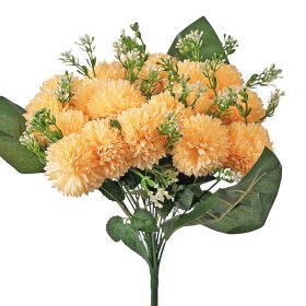 Krizantém selyemvirág csokor, 18 ágú, 38cm magas - Krém