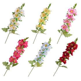 Virágos selyemvirág ág, 76cm - 48db-os mix