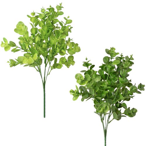 Eukaliptusz csokor, 5 ágú, 37cm magas - 72db-os mix