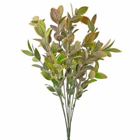 Eukaliptusz csokor, 7 ágú, 34cm magas - Zöld / Barna