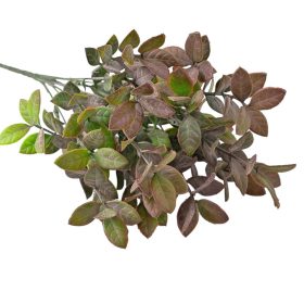 Eukaliptusz csokor, 7 ágú, 34cm magas - Zöld / Lila