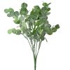 Eucalyptus bouquet, 7-stem, 34cm tall - Dark Green