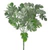 Monstera műnövény csokor  5 ágú, 35 cm magas - Sötétzöld