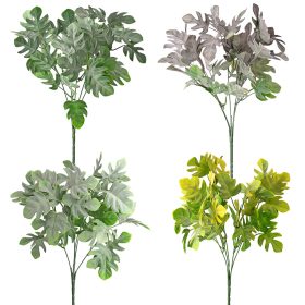   Monstera műnövény csokor  5 ágú, 35cm magas - 60db-os mix