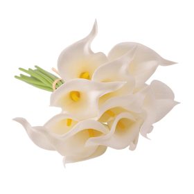 Real touch kála köteg, 10 szálas, 36cm magas - Fehér