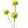 Dekorációs műnövény szál, 46cm magas - Sárga 