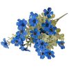 Silk flower bouquet, 40cm tall - Dark Blue