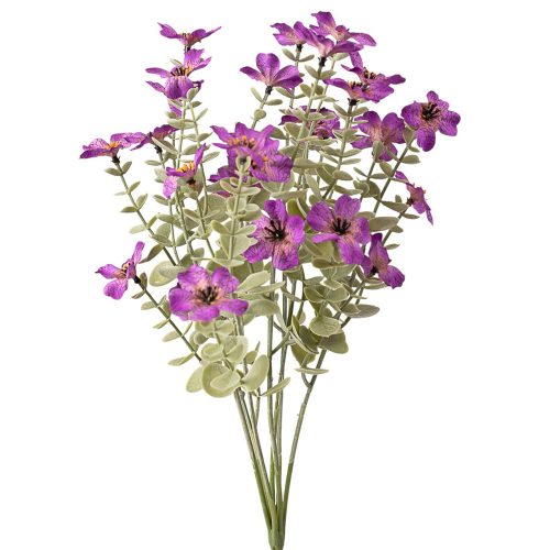 Silk flower bouquet, 40cm tall - Purple