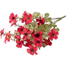 Selyemvirág csokor, 40cm magas - Piros