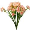 Daffodil silk flower bouquet, 47cm tall - Cream / Pink