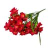 Daffodil silk flower bouquet, 47cm tall - Red