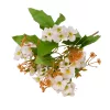 Kisvirágos selyemvirág csokor, 28cm magas - Fehér