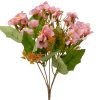 Small-flowered silk flower bouquet, 28cm tall - Pink