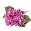 Hydrangea silk flower bouquet, 34cm tall - Dark Purple