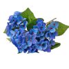 Hydrangea silk flower bouquet, 34cm tall - Blue