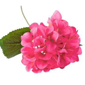 Hortenzia selyemvirág csokor, 60cm magas - Ciklámen