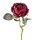 Bazsarózsa selyemvirág szál, 51cm magas - Bordó