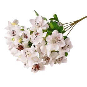 Selyemvirág csokor, 33cm magas - Fehér
