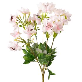 Selyemvirág csokor, 33cm magas - Fehér / Rózsaszín