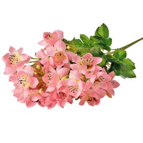 Selyemvirág csokor, 33cm magas - Rózsaszín