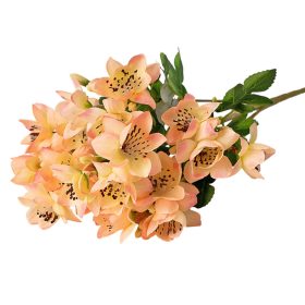 Selyemvirág csokor, 33cm magas - Narancs