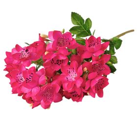 Selyemvirág csokor, 33cm magas - Ciklámen