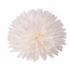 Krizantém selyemvirág fej, 21cm - Fehér