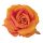 Rózsa selyemvirág fej, 9cm - Narancssárga
