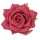 Rózsa selyemvirág fej, 9cm - Bordó