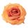 Rózsa selyemvirág fej, 11cm - Narancs 