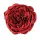 English rose silk flower head, 10.5cm - Burgundy