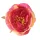 Peony silk flower head, 7cm - Yellow / Pink