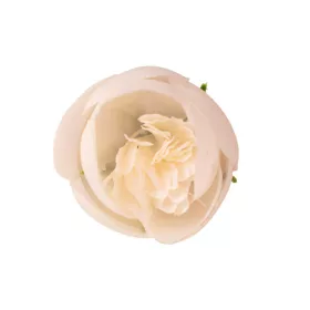 Boglárka selyemvirág fej, 3cm - Fehér