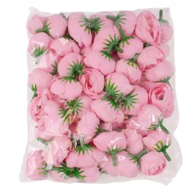 Buttercup Silk Flower Head, 3cm - Dark Pink