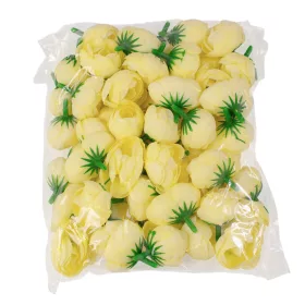 Buttercup Silk Flower Head, 3cm - Lemon Yellow
