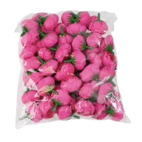Buttercup Silk Flower Head, 3cm - Fuchsia