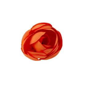 Boglárka selyemvirág fej, 3cm - Narancssága