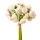 Boglárka selyemvirág köteg, 24 fejes, 28cm magas - Ekrü