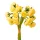 Boglárka selyemvirág köteg, 24 fejes, 28cm magas - Citromsárga
