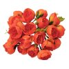 Buttercup Silk Flower Bundle, 24 Heads, 28cm Tall - Orange