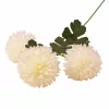 Krizantém selyemvirág ág, 3 fejes, 66cm magas, virágfej átmérő: 8cm - Fehér