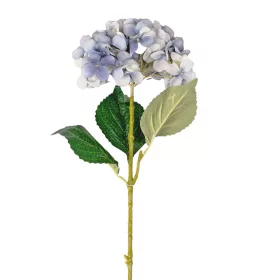   Hortenzia selyemvirág ág, 62cm magas, virágfej átmérő: 22cm - Kék